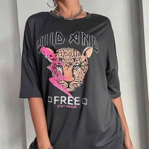 Shein Leopard Tee